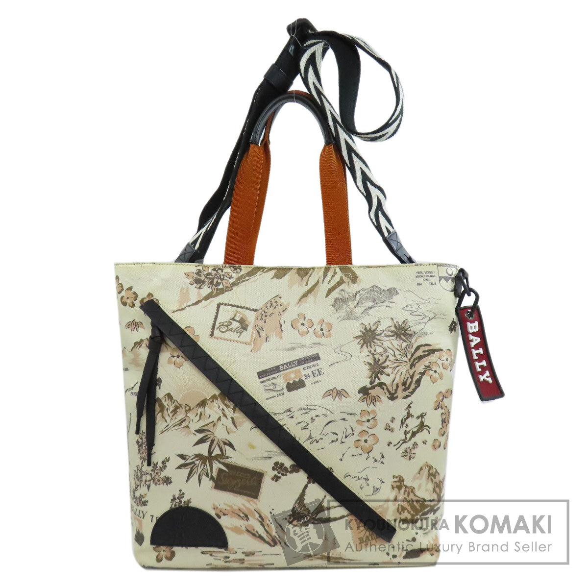 バリー トートバッグ フラワー アニマルモチーフ 2WAY