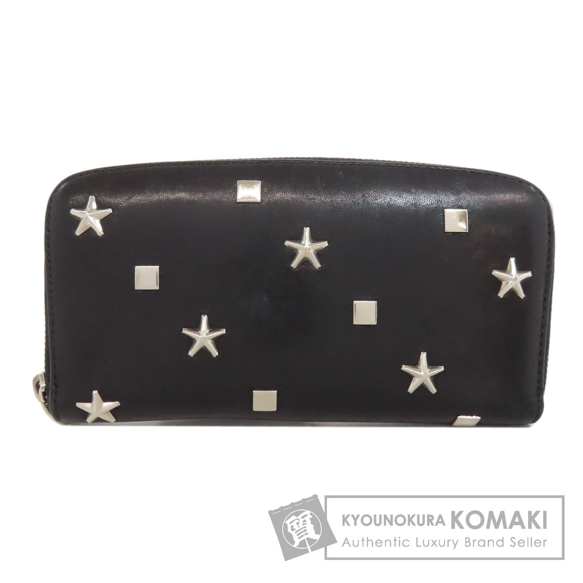 ジミーチュウ 二つ折り財布（小銭入れあり） スタッズ スターモチーフ