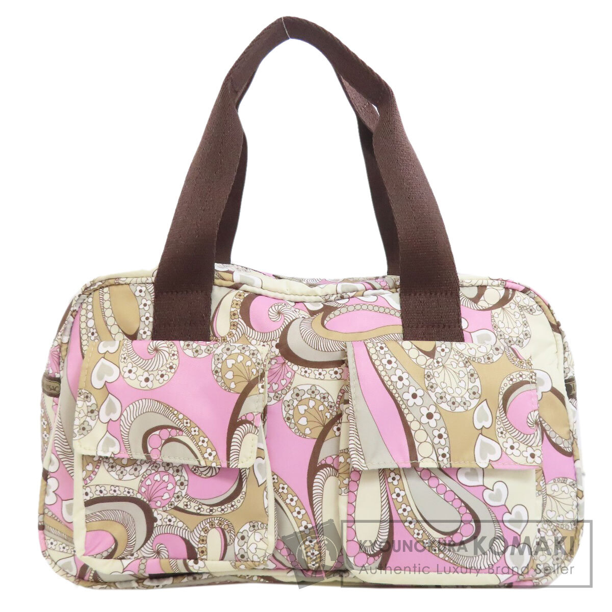 新品LESpoRTsacレスポートサック ペイズリー柄ポーチ付き LeSportsac