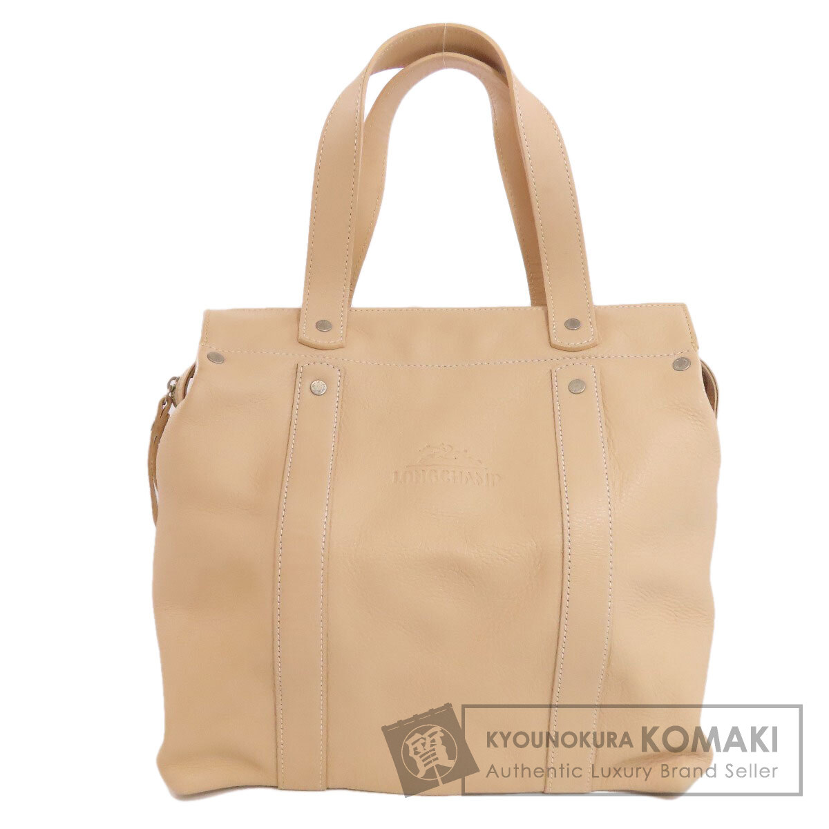 Longchamp ロンシャン ロゴ トートバッグ レザー レディース