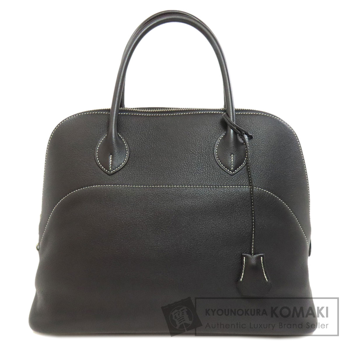 美品【Hermes】ボリード 35 シルバー金具 HERMES 【エルメス】 ボックスカーフ ボリード35 シルバー金具
