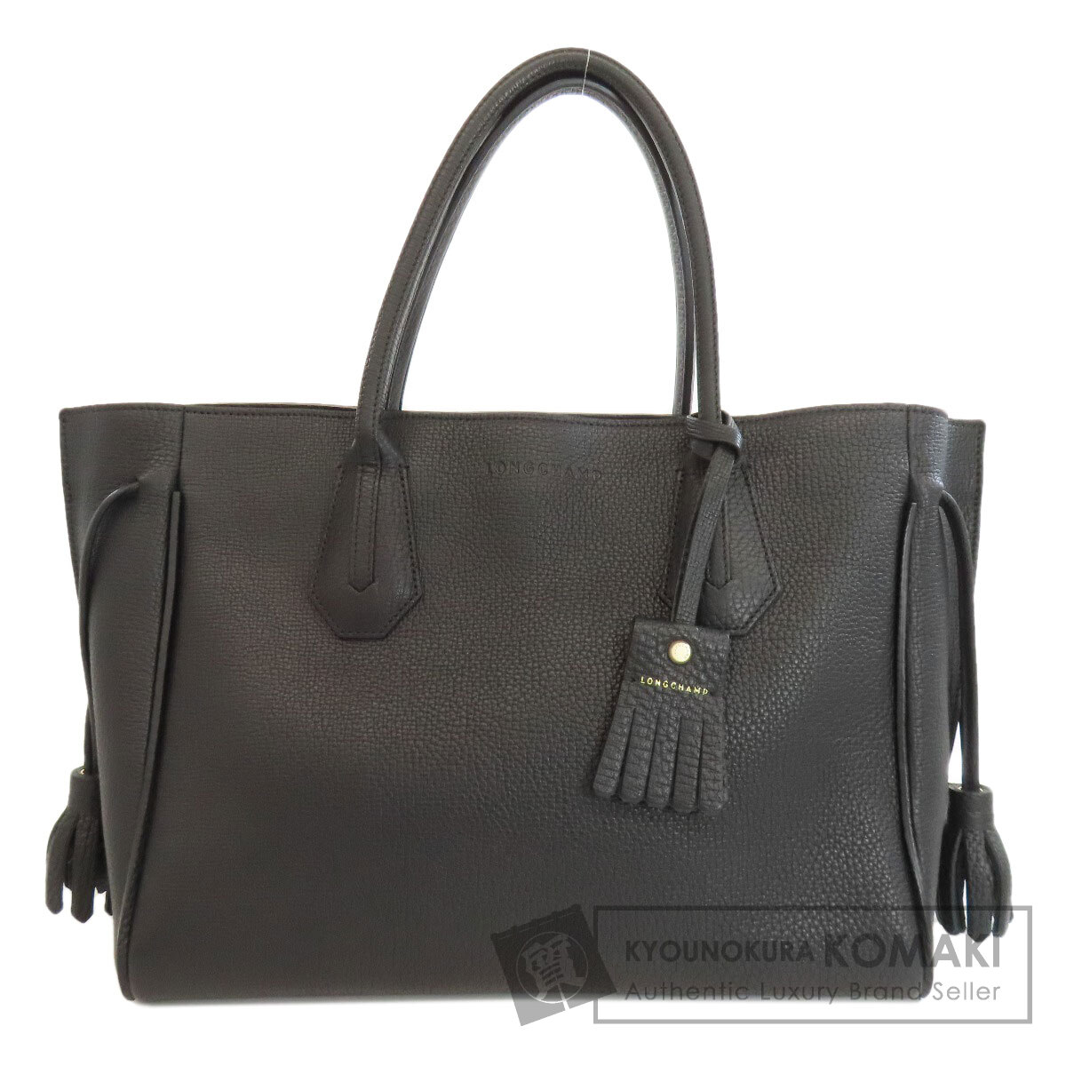 Longchamp ロンシャン ロゴ トートバッグ レザー レディース