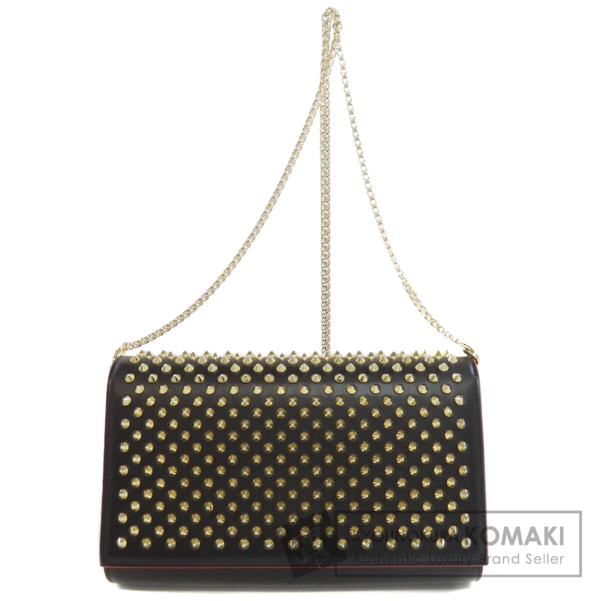 Christian Louboutin スタッズ ショルダーバッグ 中古・古着通販】Christian Louboutin (クリスチャン・ルブタン