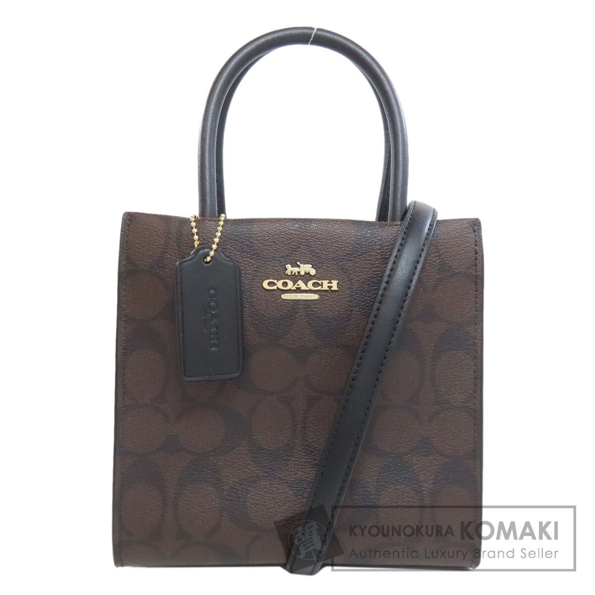 COACH コーチ 5693 シグネチャー 2WAY ハンドバッグ PVC レディース