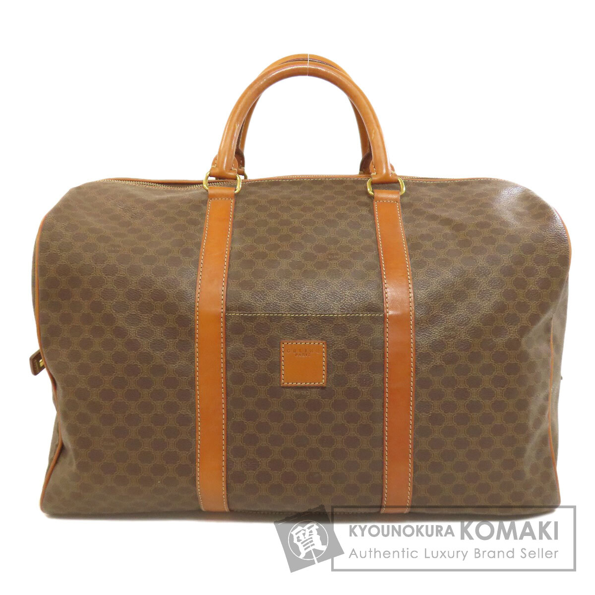 CELINE セリーヌ マカダム柄 ボストンバッグ PVC レディース [中古