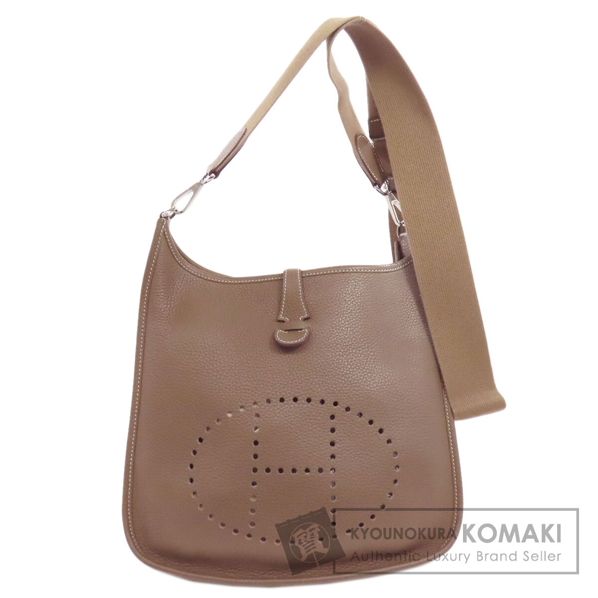 エルメス ショルダーバッグ エブリン 3 PM エトープ シルバー金具