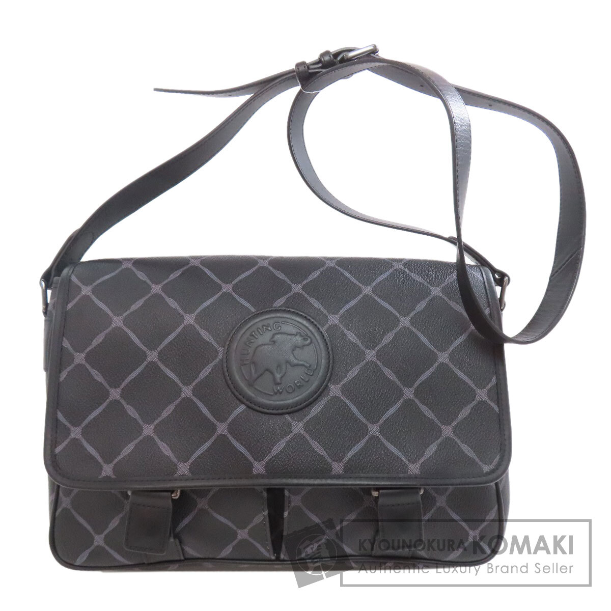 ハンティングワールド ショルダーバッグ ロゴ