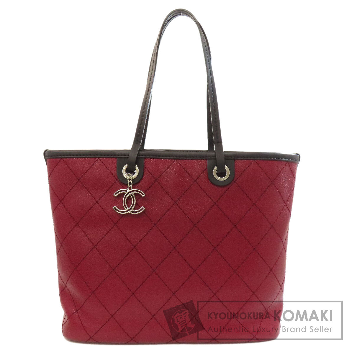 シャネル トートバッグ オンザロード シルバー金具
