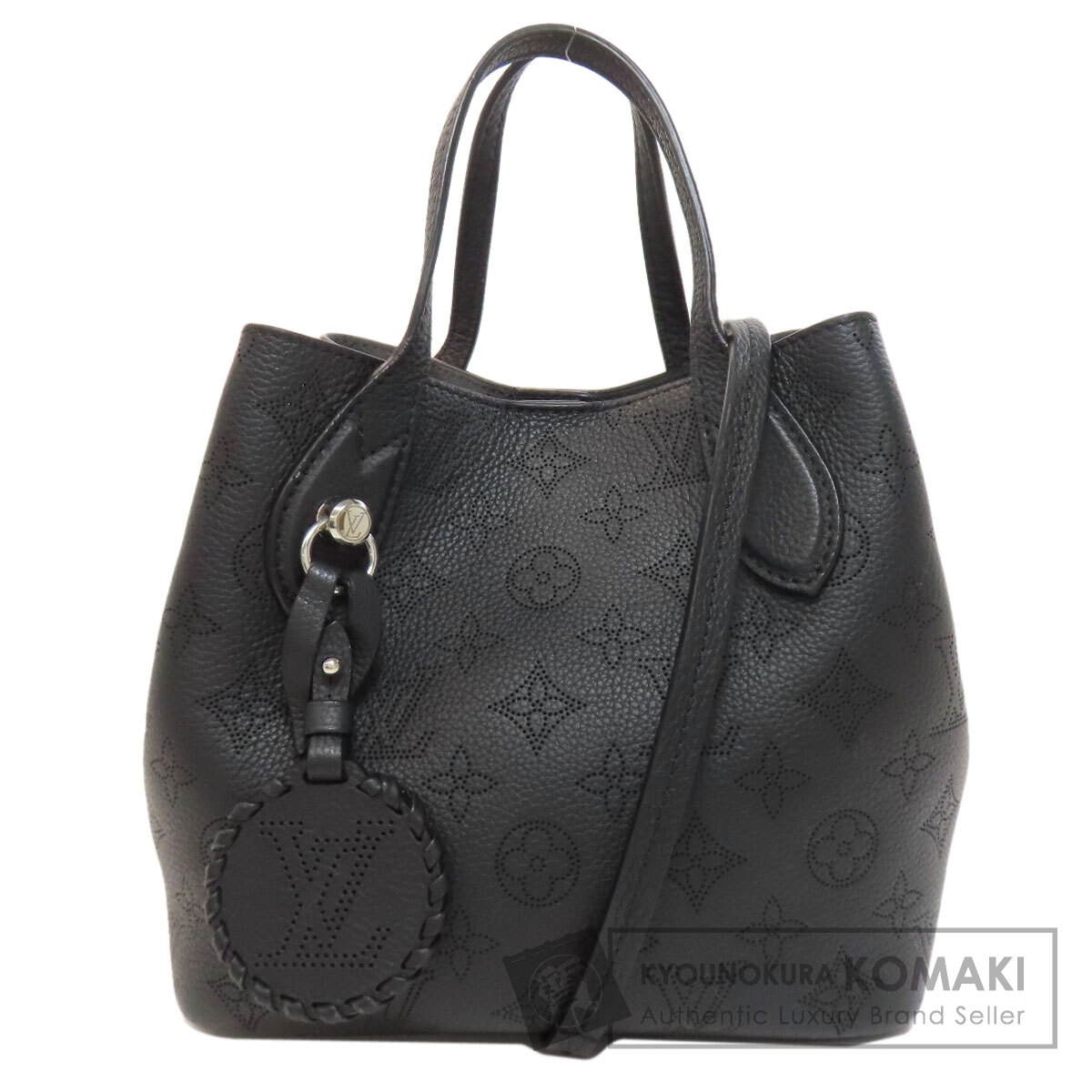 極美品✨ルイヴィトン モノグラムマヒナ シールスPM レザー ハンドバッグ 黒 LOUIS VUITTON 送料無料 ルイヴィトン マヒナ シールスPM トート