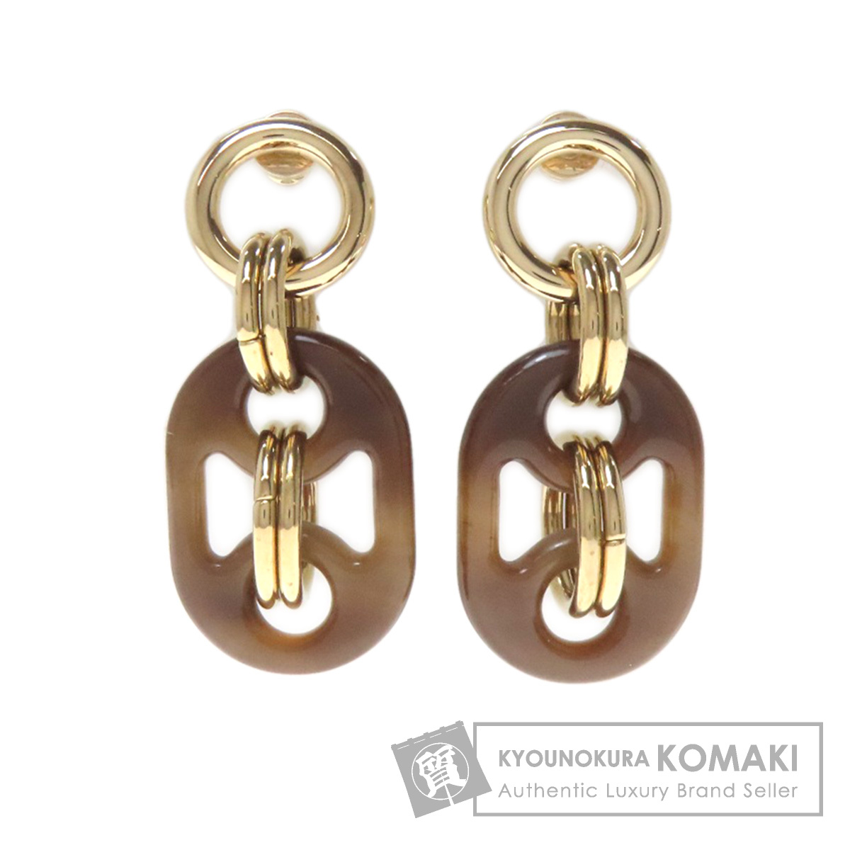 HERMES エルメス ユリディスPM ピアス バッファローホーン/金属