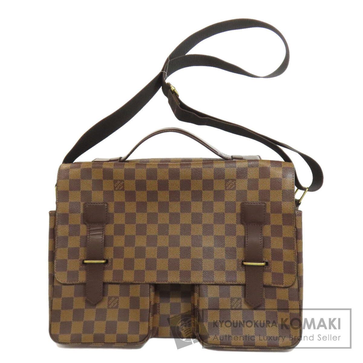 Louis Vuitton ダミエ・キャンバス ショルダーバッグ ルイヴィトンアズール エヴァ 2WAYバッグ 14137 白 レディース
