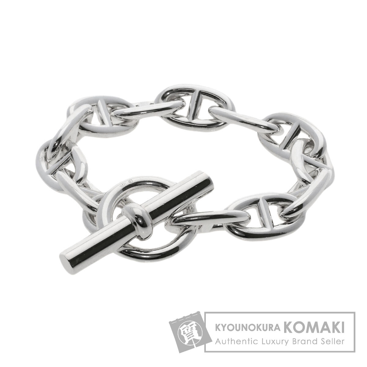 ☆HERMES☆シェーヌダンクル TGM!!美しい輝きのシルバーブレス HERMES エルメス シェーヌダンクル TGM 12コマ ブレスレット