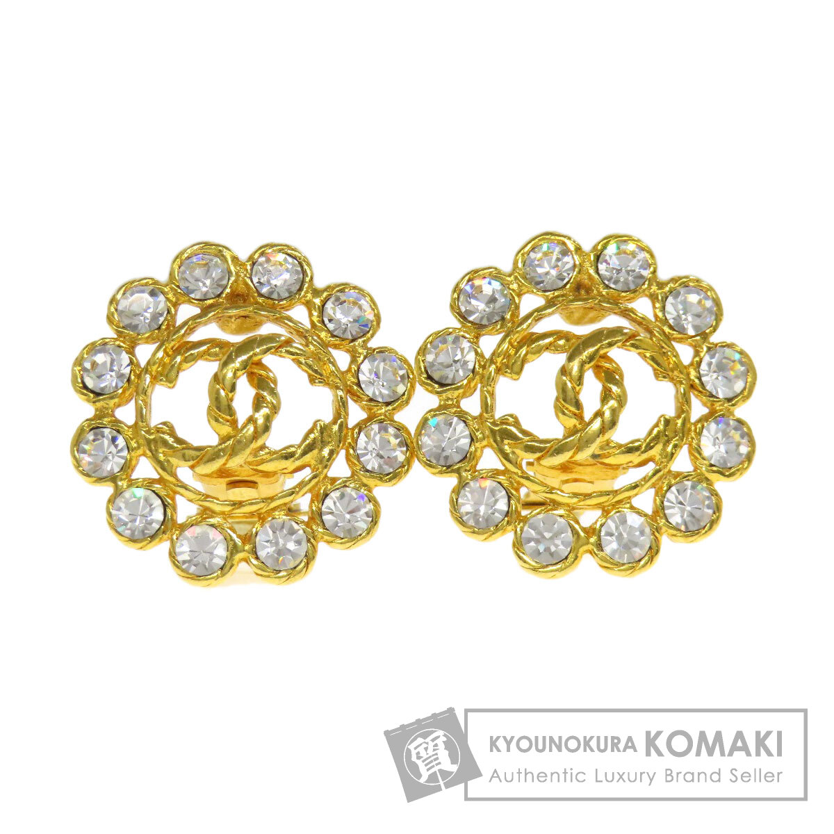 シャネル イヤリング ココマーク ラインストーン