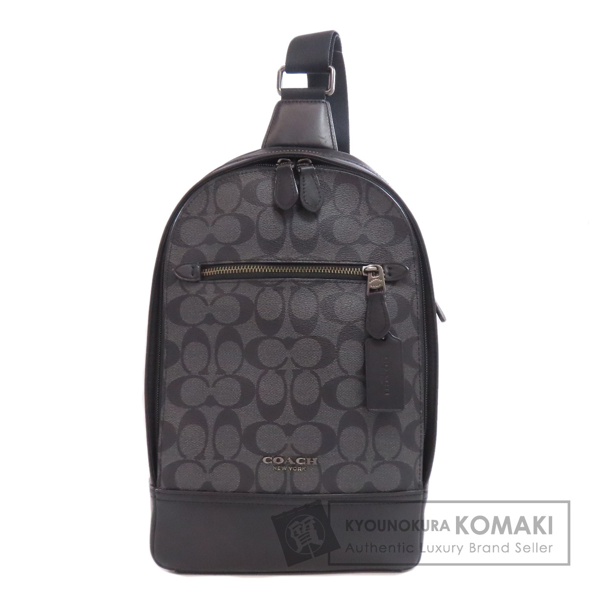 【極美品】COACH コーチ ボディバッグ F37573 シグネチャー PVC COACH コーチ F37573 ボディバッグ シグネチャー ボディバッグ