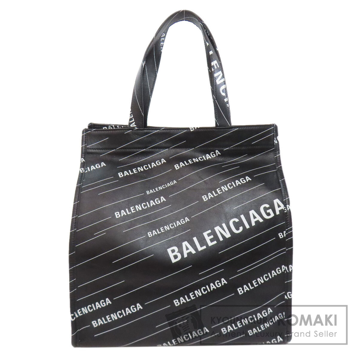 BALENCIAGA バレンシアガ 552870 ロゴ トートバッグ カーフ