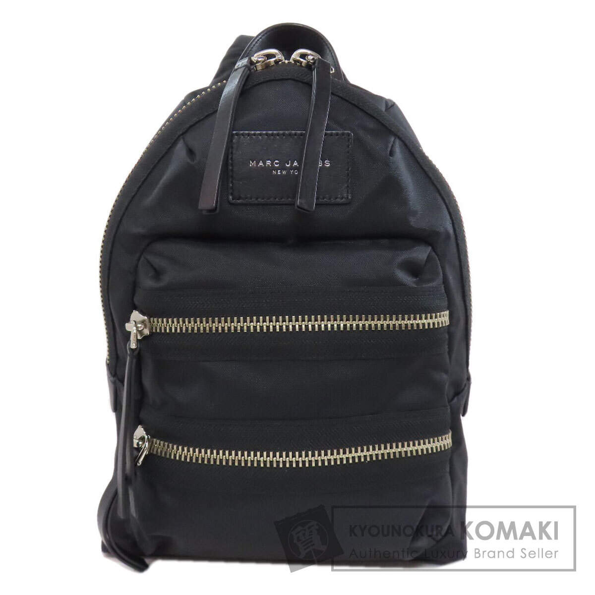 専用【極美品】マークジェイコブス　ロゴ金具　エブリデイ　シボ革ブラックリュック. 専用【極美品】マークジェイコブス ロゴ金具 エブリデイ シボ革