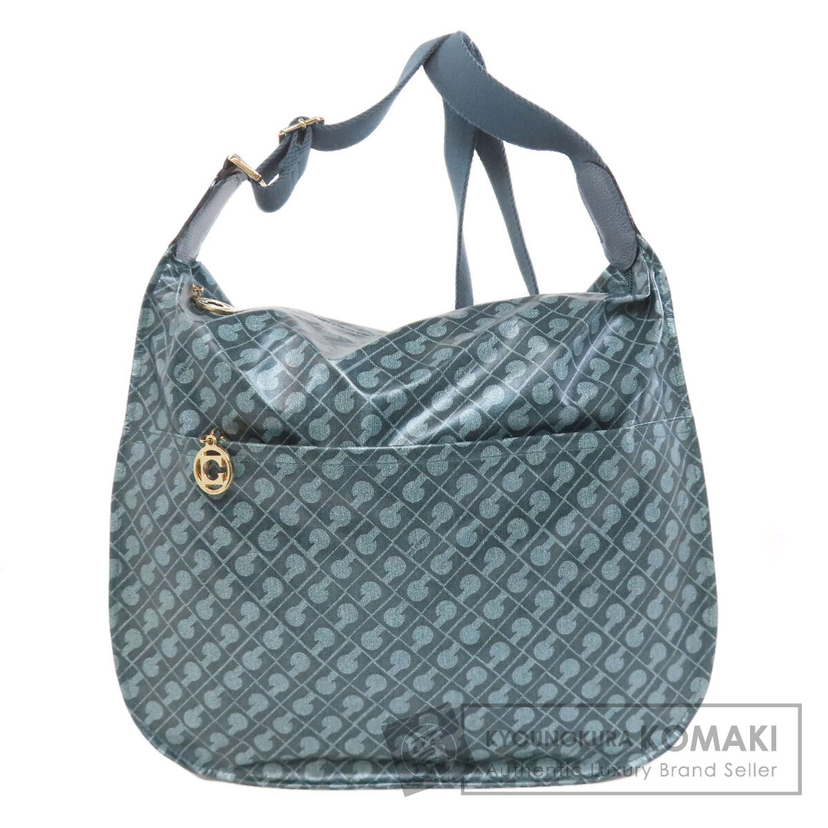 未使用級 GHERARDINI ショルダーバッグ ソフティ ロゴモチーフ