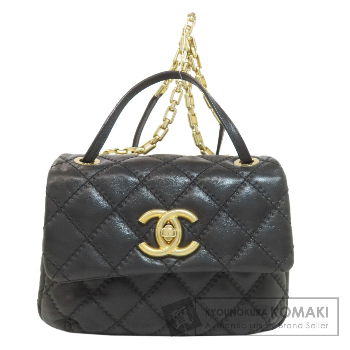 シャネル ハンドバッグ マトラッセ 2WAY ゴールド金具