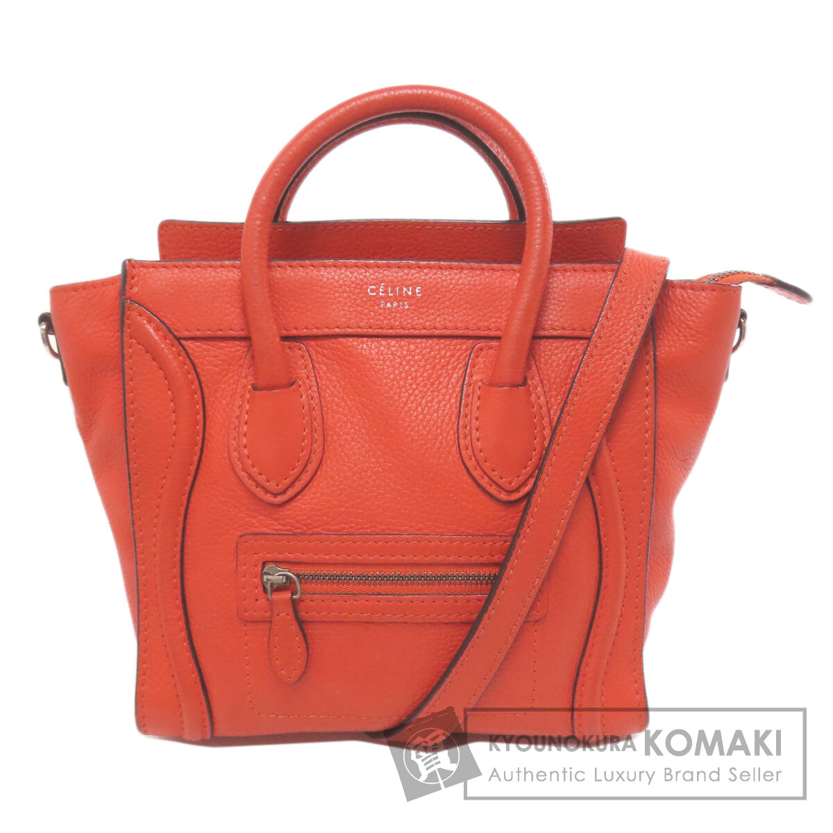 CELINE セリーヌ ラゲージナノ 2WAY ハンドバッグ カーフ