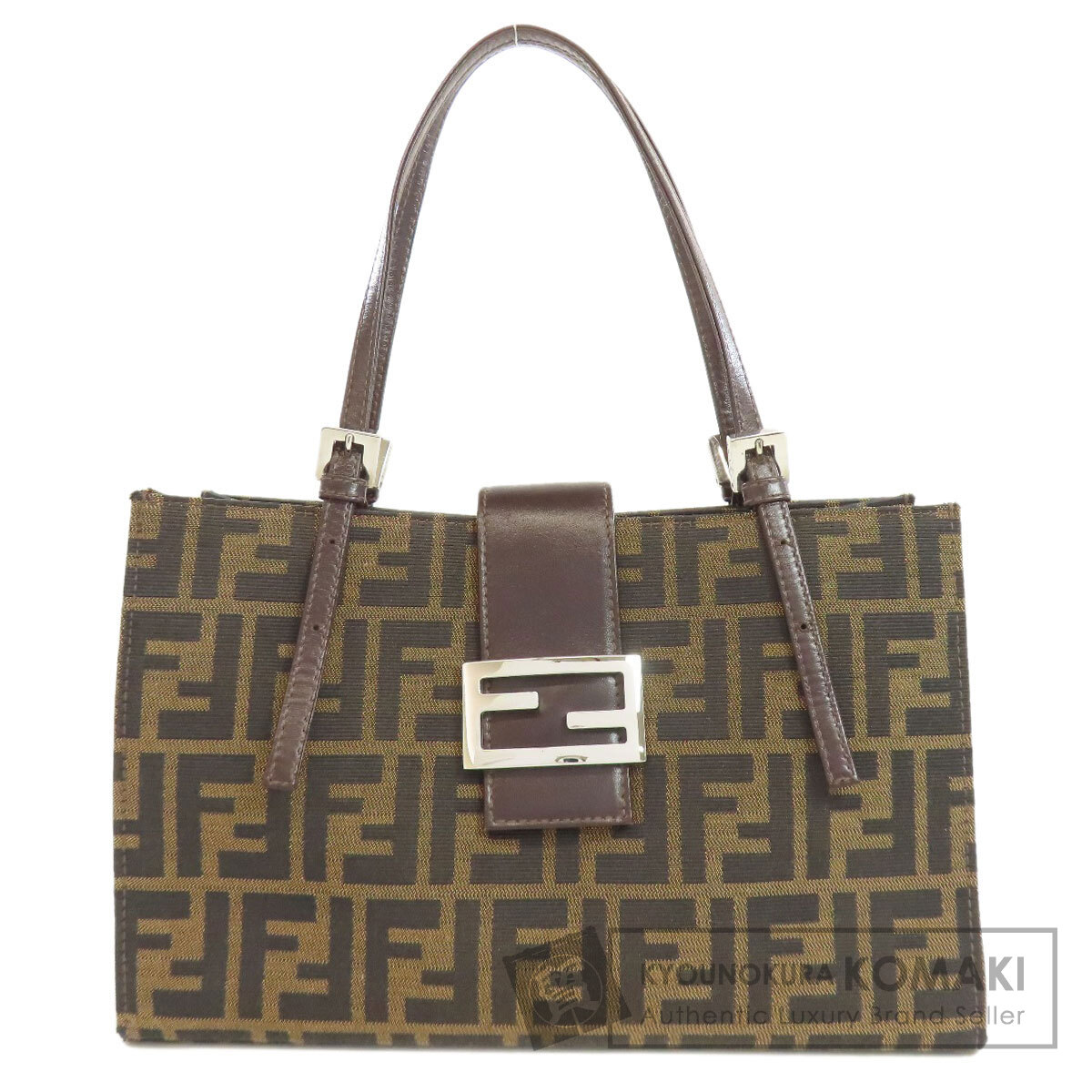 FENDI トートバッグ　ハンドバッグ　ズッカ柄　フェンディ FENDI フェンディ ズッカ柄 ハンドバッグ キャンバス レディース