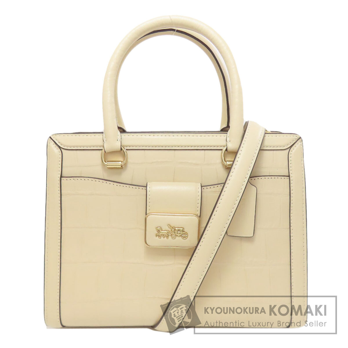 COACH コーチ CF389 グレース キャリーオール 型押し 2WAY