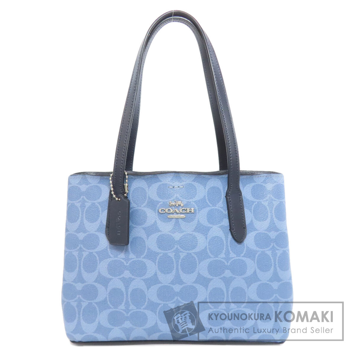 33 COACH コーチ　シグネチャー　トートバッグ　ハンドバッグ COACH - コーチ シグネチャー トートバッグ レディース 【中古