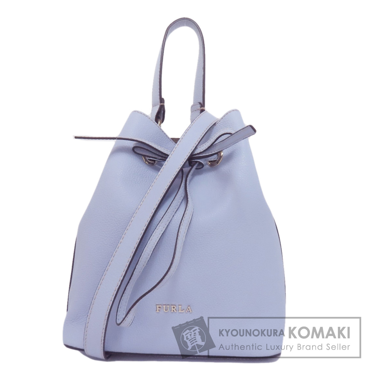 Furla フルラ リボン 2WAY ハンドバッグ レザー レディース