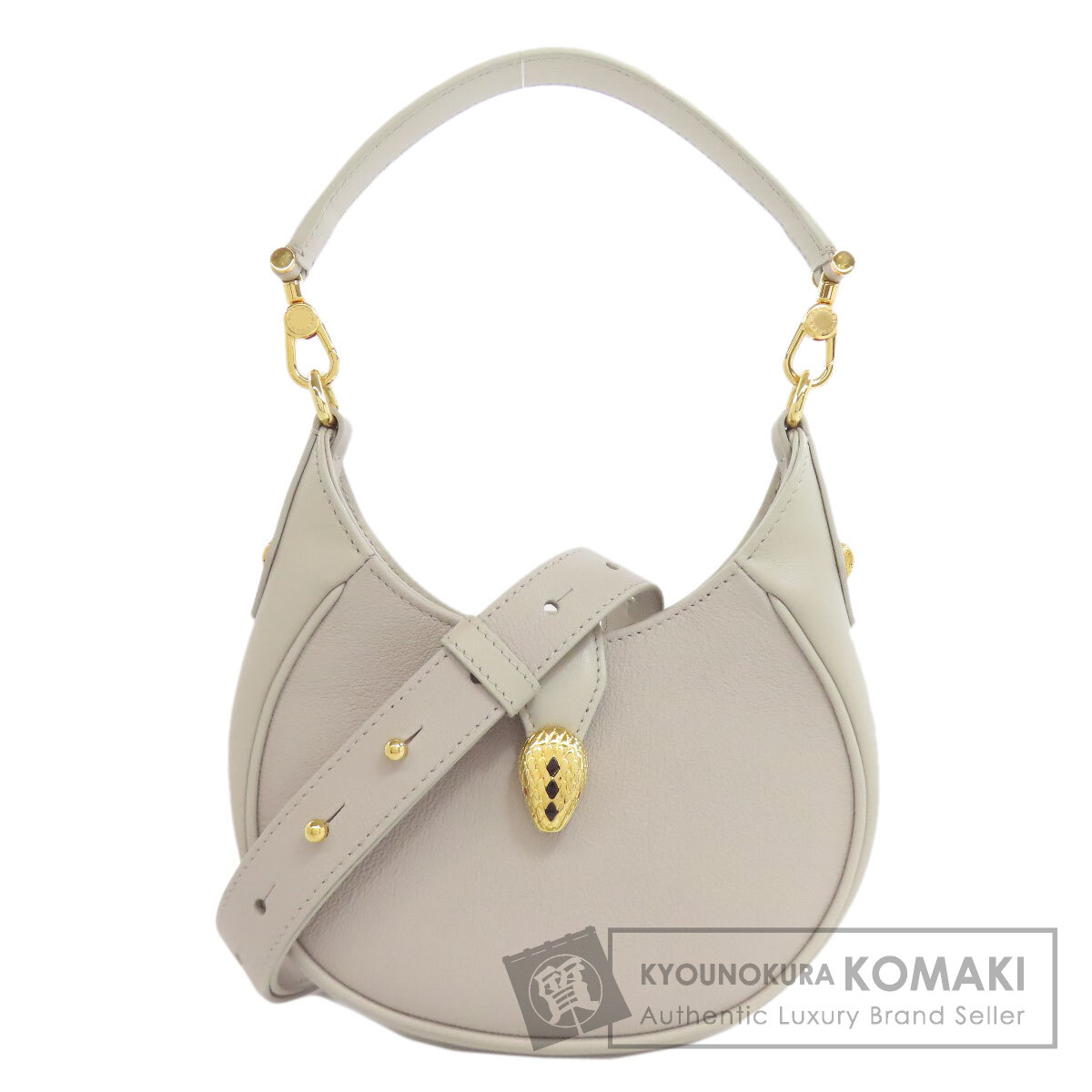 BVLGARIブルガリ カーフレザー ハンドバッグ BVLGARI - BVLGARI ブルガリ チェーンバッグ ハンドバッグ