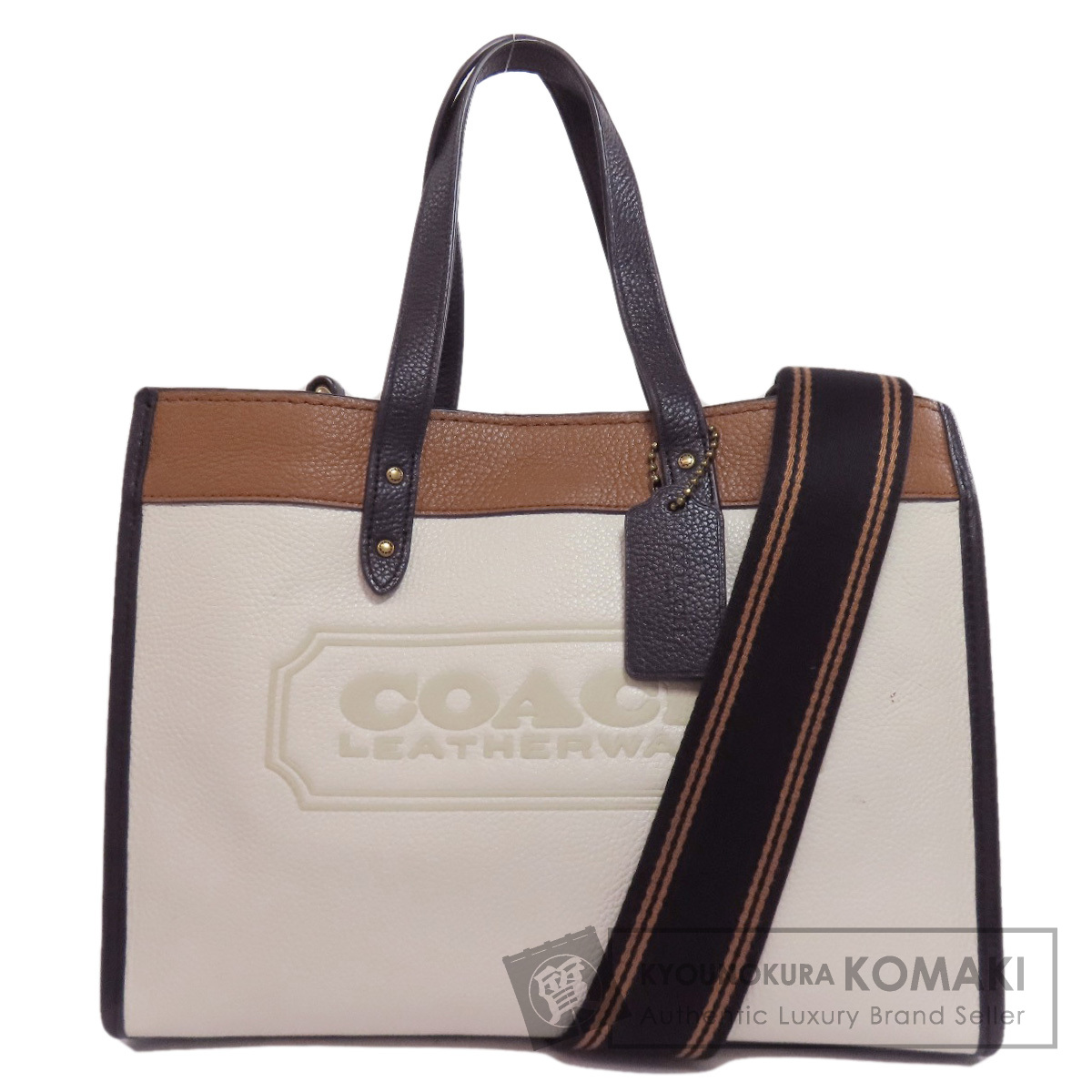 ＜COACH＞コーチバッグ フィールドトートバッグ C0777 ハンドバッグ COACH コーチ ハンドバッグ フィールドトートバッグ ホワイト C0777
