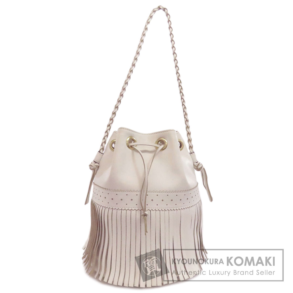 極美品　J&M DAVIDSON ホワイトレザーハンドバッグ　デイジー J&M Davidson DAVIDSON デイジー ミニ Mini Daisy With Studs
