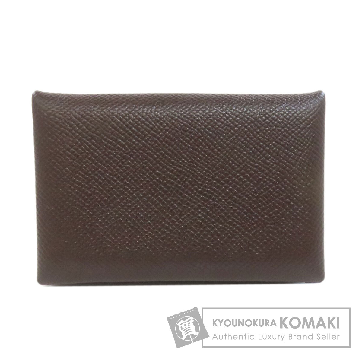 HERMES エルメス カルヴィ コインケース ブラウン ヴォーエプソン　レザー HERMES エルメス カルヴィ コインケース エプソン レディース