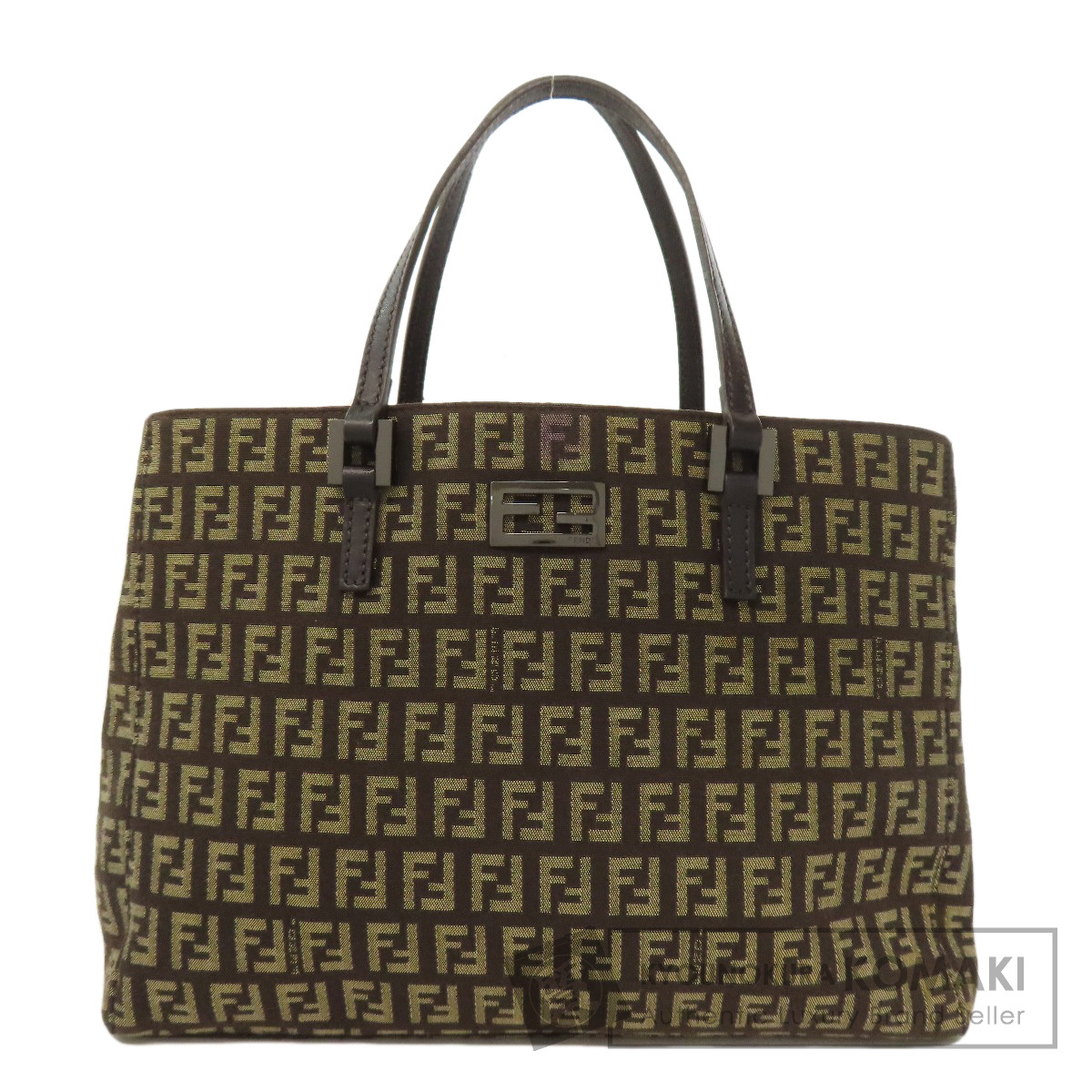 FENDI フェンディ ズッキーノ ハンドバッグ キャンバス