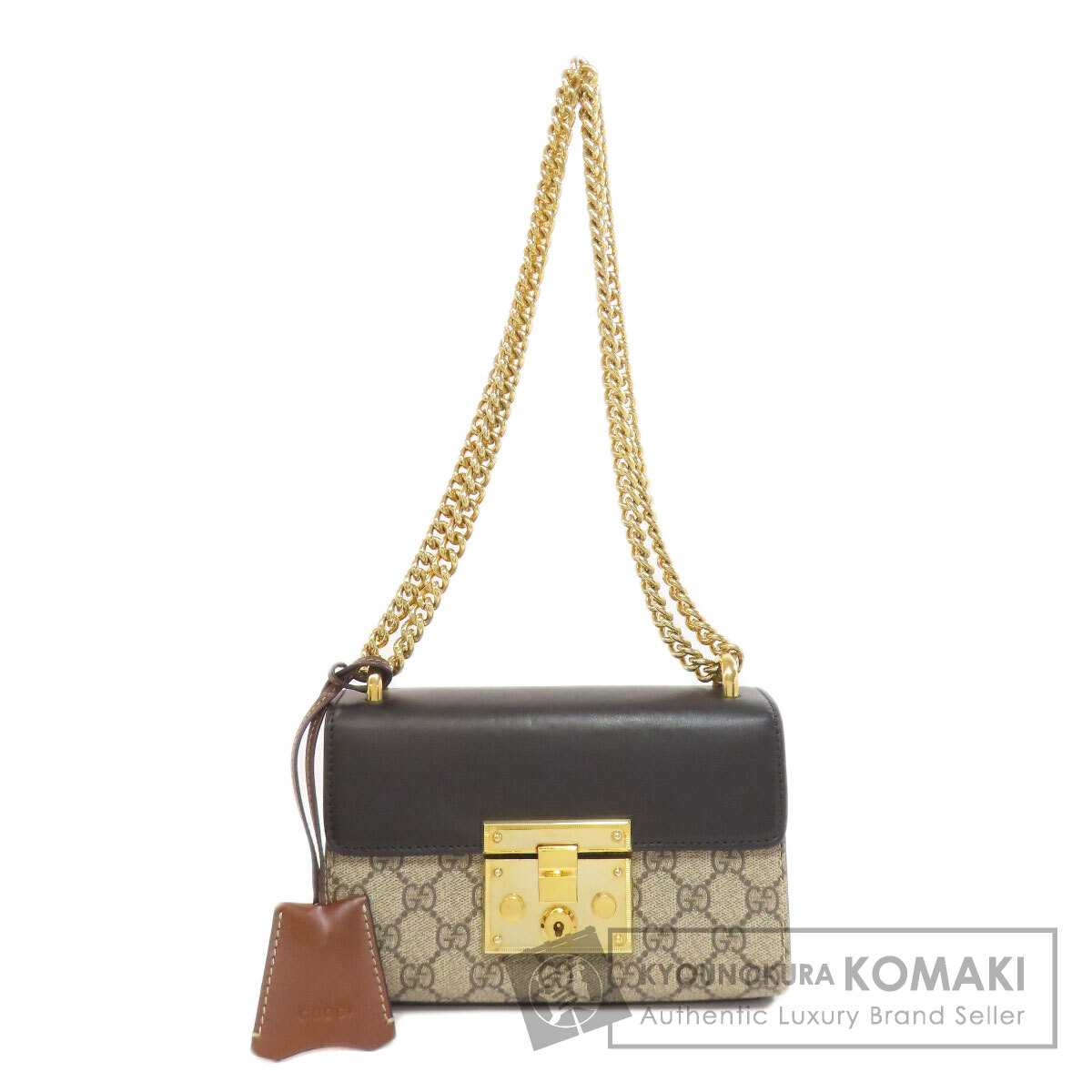 GUCCI GGスプリーム　PVC チェーンショルダーバッグ GUCCI GGスプリーム PVC チェーンショルダーバッグ GUCCI】GG