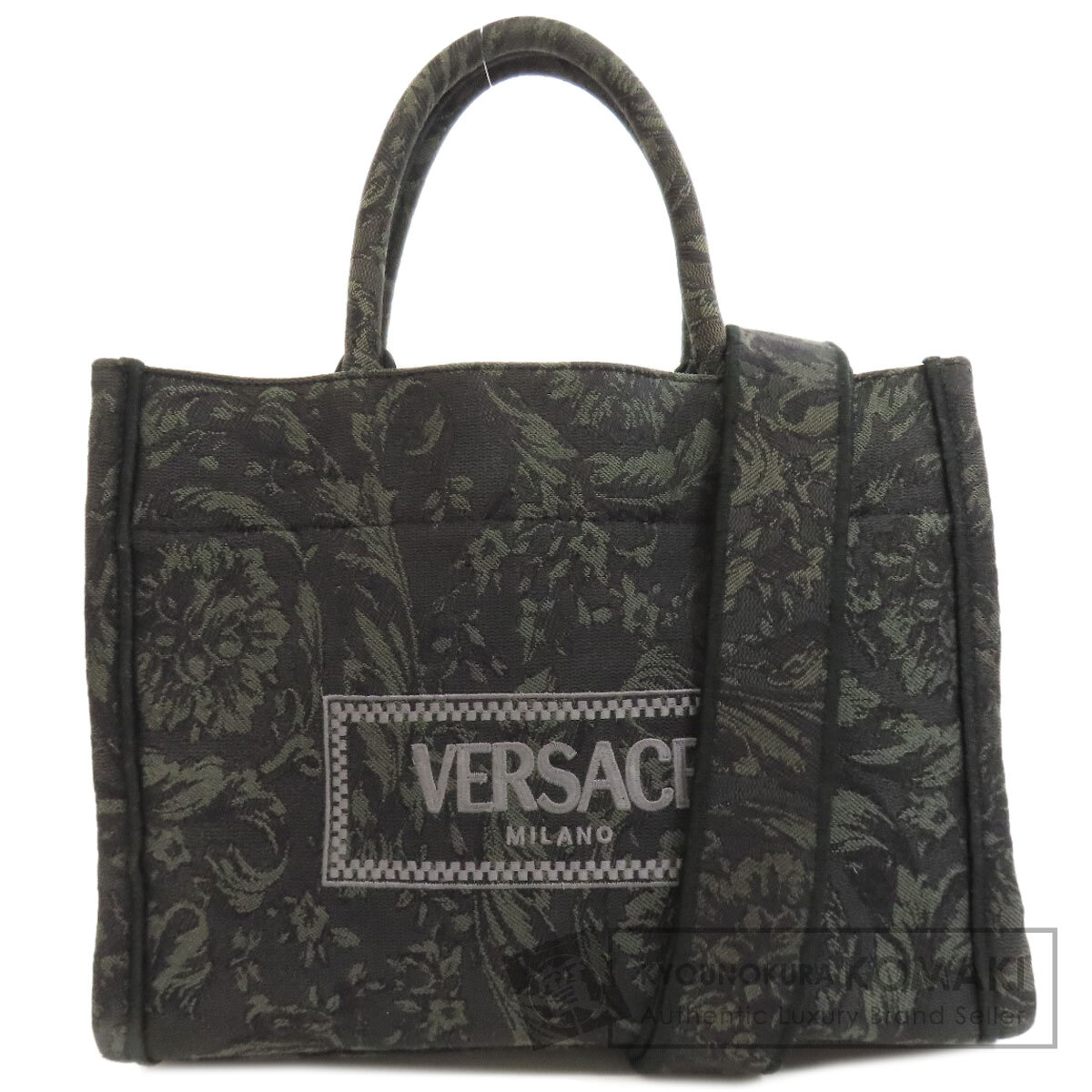 VERSACE ヴェルサーチ 2way ショルダーバッグ トートバッグ A4可 VERSACE ヴェルサーチ 2way ショルダーバッグ トートバッグ A4可