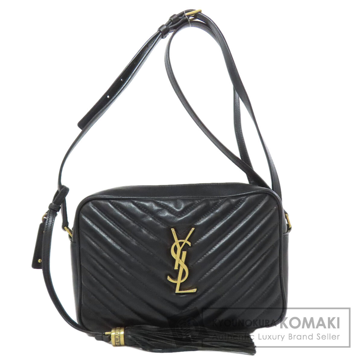 SAINT LAURENT サンローラン ルー Vステッチ ショルダーバッグ