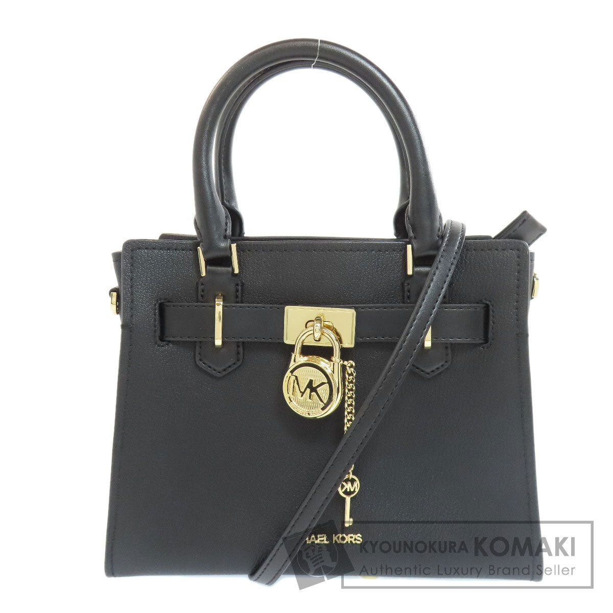 極美品✨マイケルコース　ハンドバッグ　2way ブラック　オールレザー MICHAEL KORSマイケルコース ハンドバッグ 黒 レザー 2way