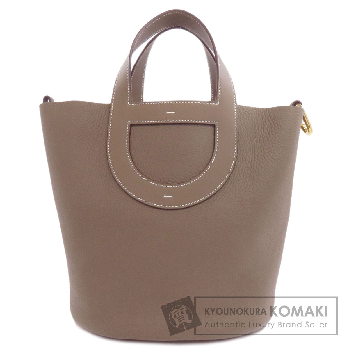 HERMES エルメス インザループ23 エトープ ゴールド金具