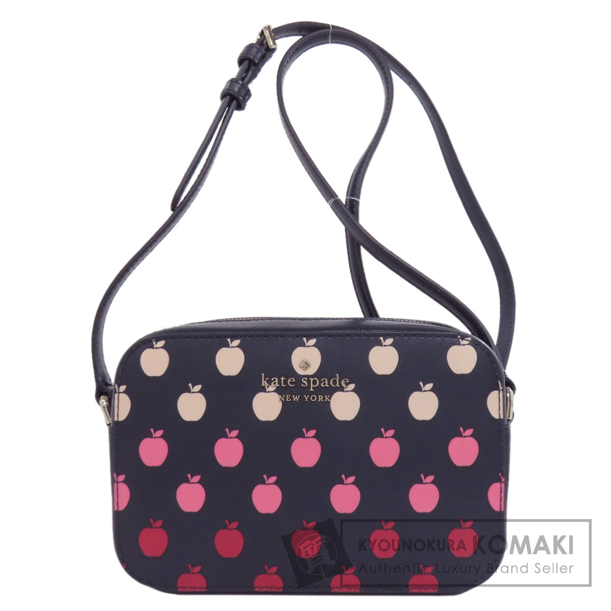 ケイトスペード kate spade  リンゴモチーフ  ショルダーバッグ PVC レディース  中古 kate spade ケイトスペード リンゴモチーフ ショルダーバッグ PVC