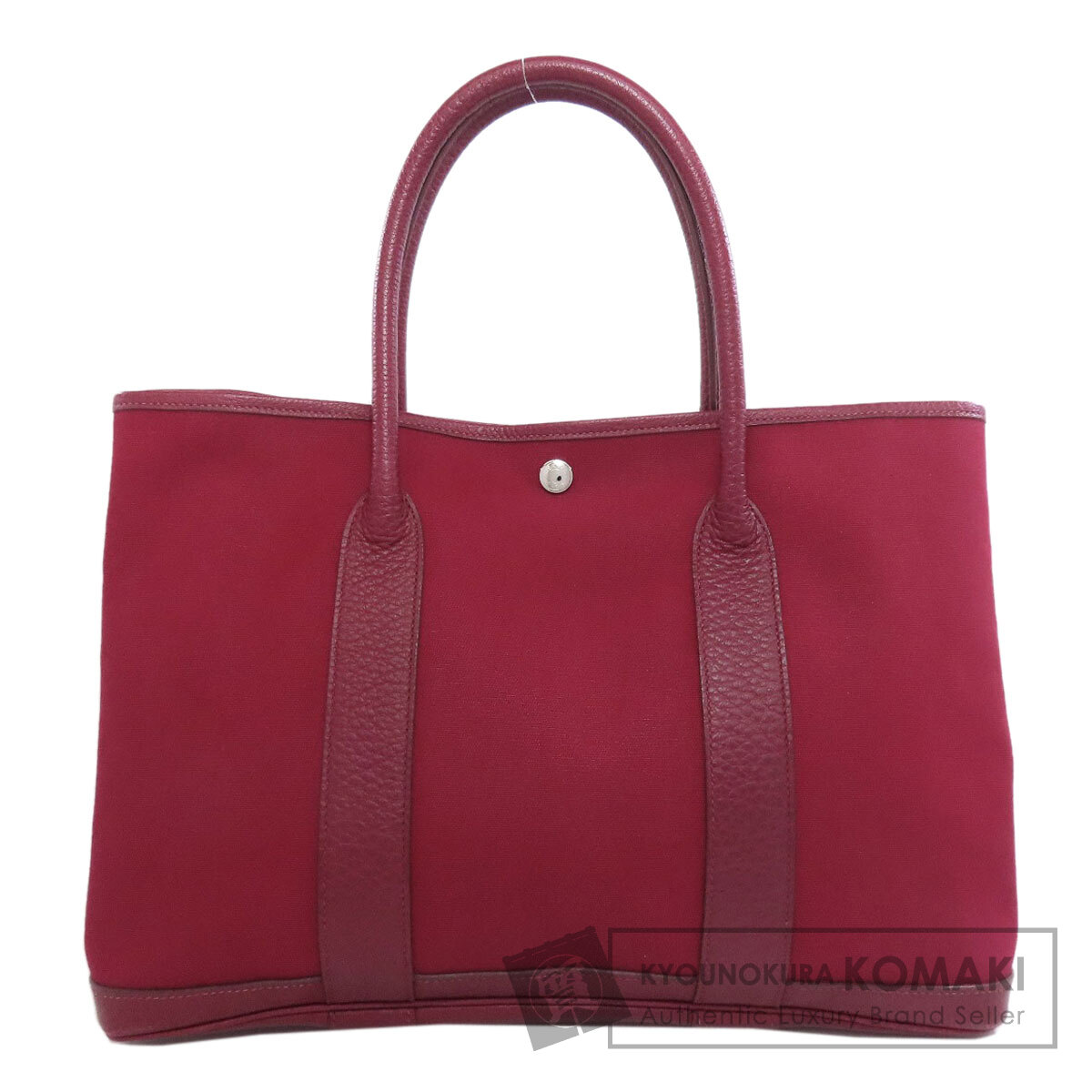 HERMES エルメス ガーデンパーティPM ルージュアッシュ シルバー金具