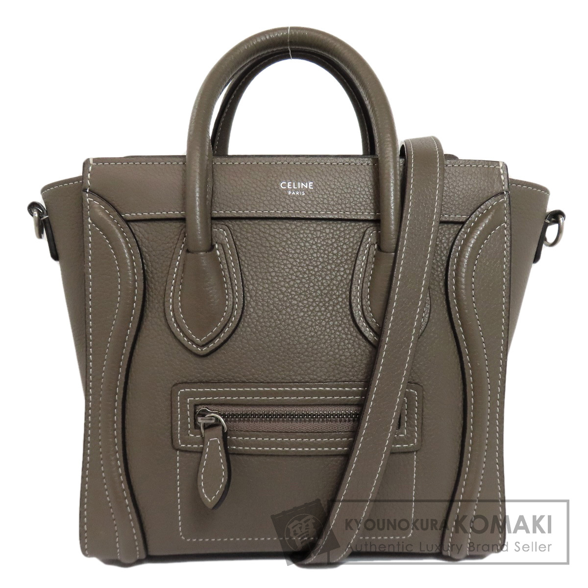 CELINE セリーヌ ラゲー ジナノ CELINE セリーヌ ラゲージナノ 2WAY ハンドバッグ カーフ