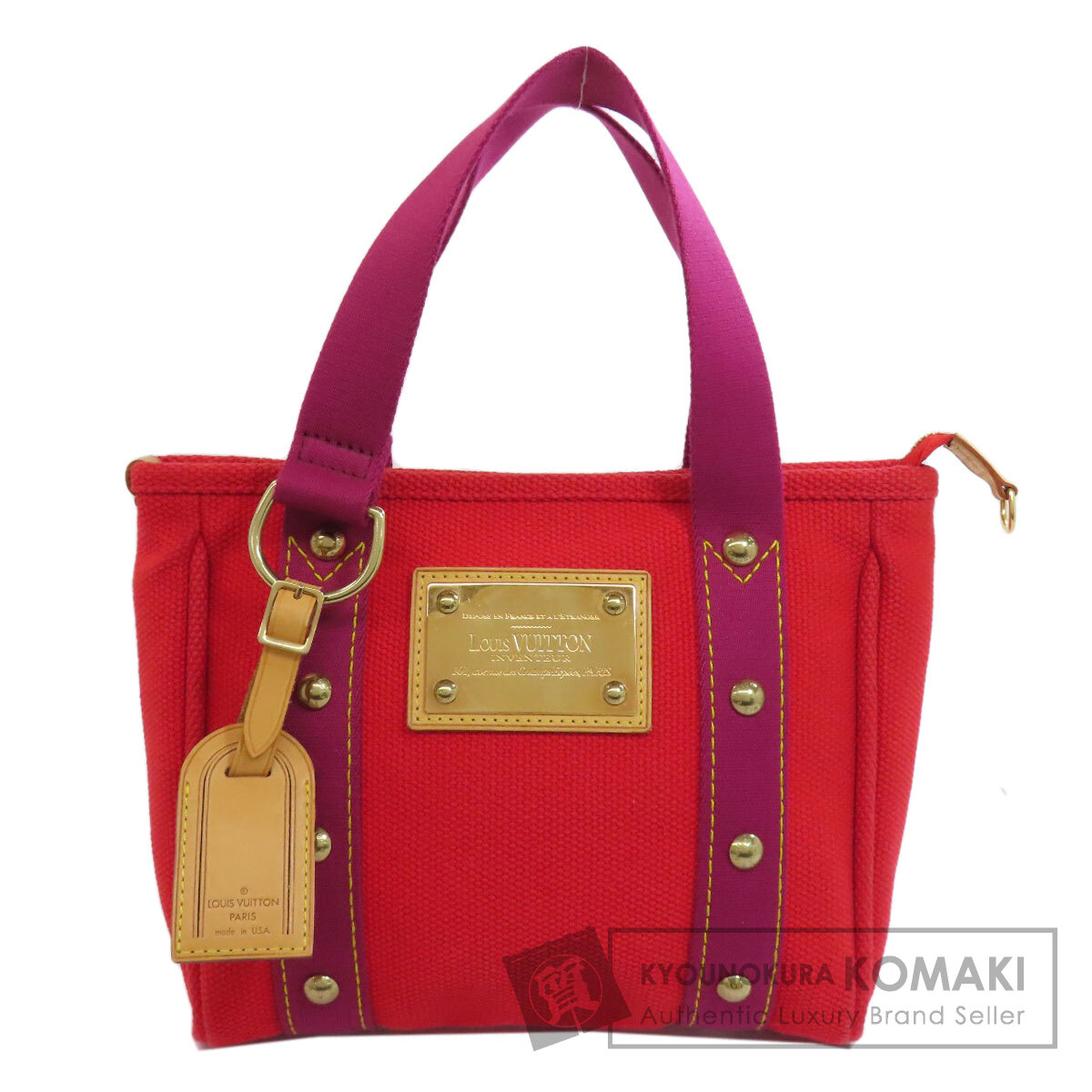 ルイヴィトン LOUIS VUITTON M40037  アンティグアライン カバPM  ハンドバッグ キャンバス 中古 LOUIS VUITTON ルイヴィトン M40037 アンティグアライン カバPM