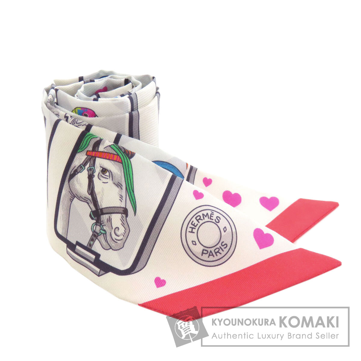 【未使用品】希少エルメスHERMES ツイリードール 付属品付き! スカーフ HERMES エルメス ツイリー スカーフ 061356S レディース