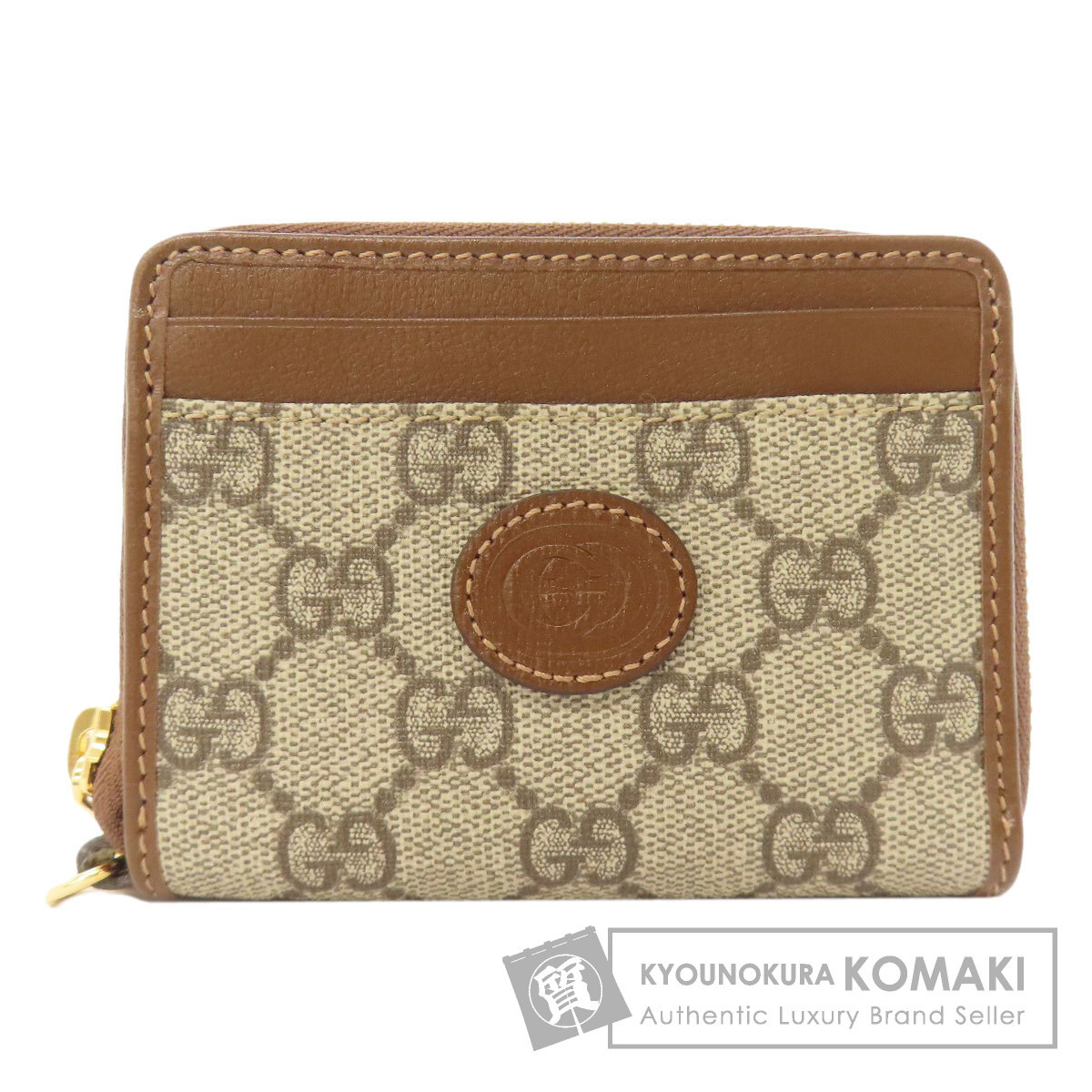 GUCCI グッチ 700691 GGスプリーム カードケース PVC/レザー