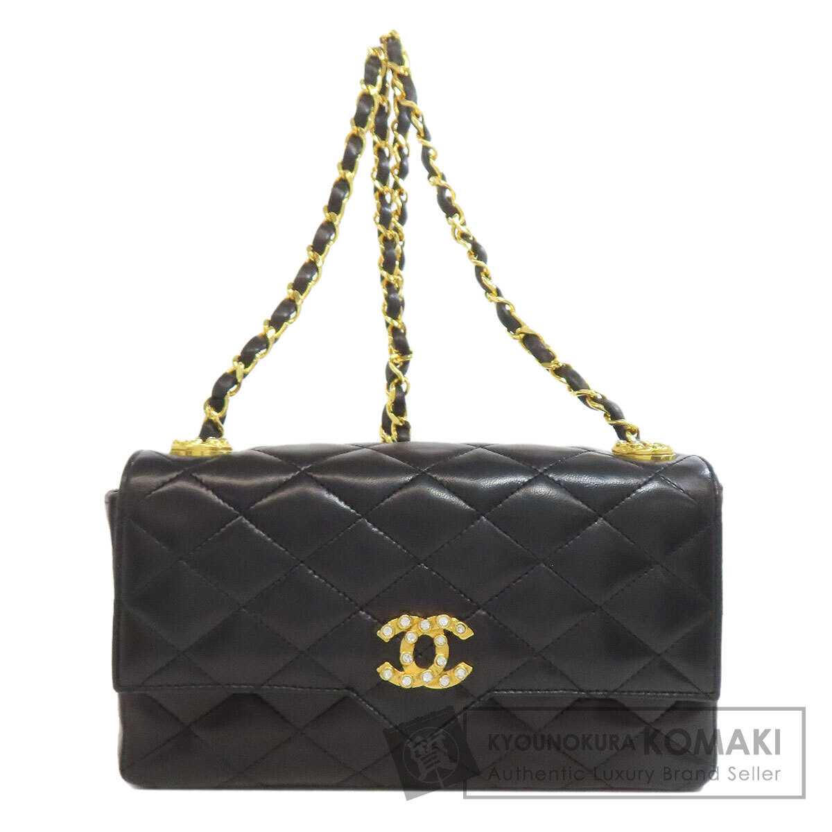 シャネル マトラッセ チェーンショルダー バッグ 超美品 ゴールド金具【鑑定済】 CHANEL - CHANEL シャネル マトラッセ チェーンショルダー