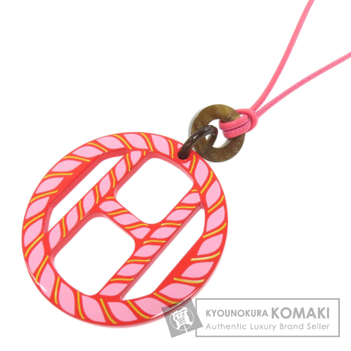 ⭐️未使用⭐️ エルメス Hエキップ バッファローホーン ネックレス HERMES 【新品未使用】エルメス Hエキップ ペンダント