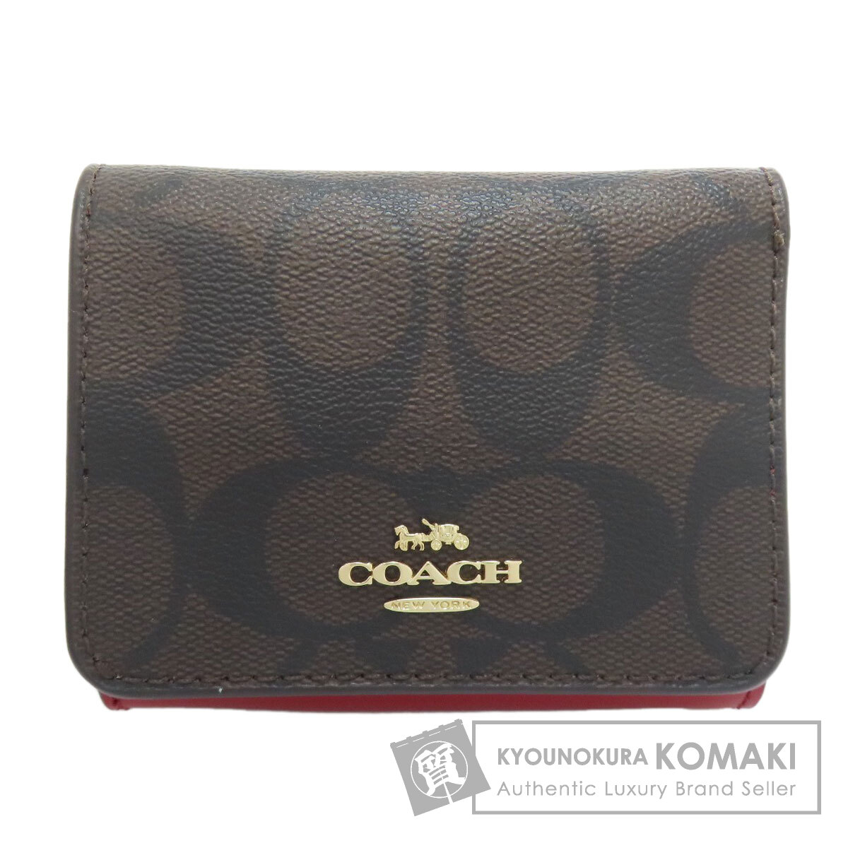 コーチ 二つ折り財布（小銭入れあり） 三つ折り財布 シグネチャー