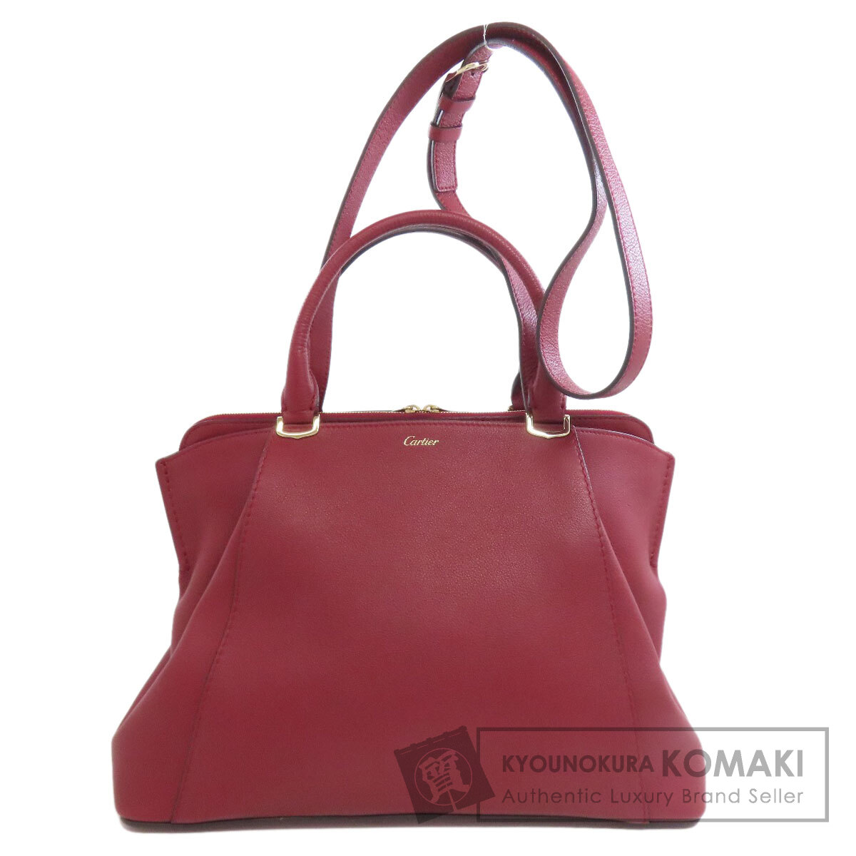 CARTIER カルティエ 2WAY ハンドバッグ カーフ レディース [中古