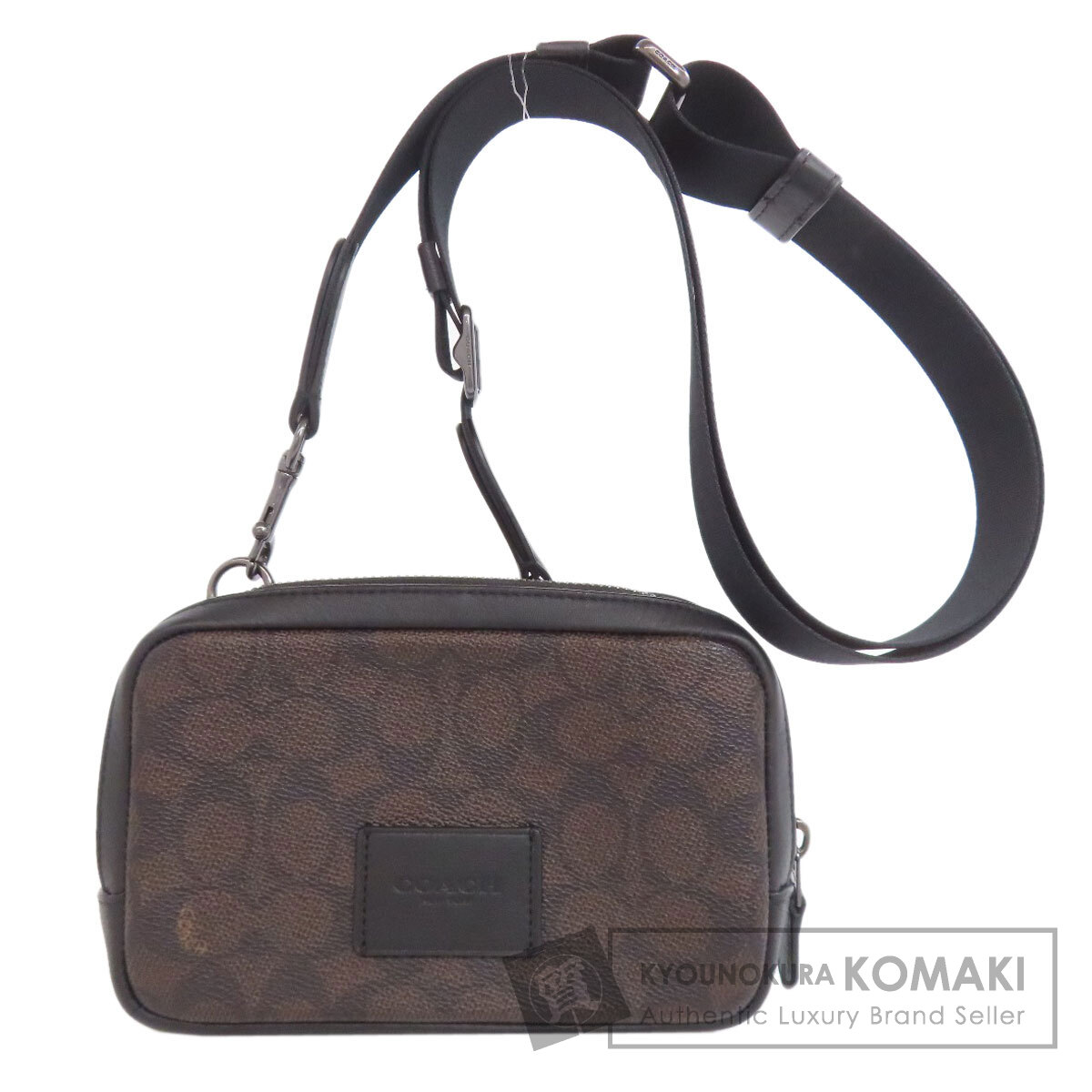 COACH コーチ
2wayレザー ショルダー ボストンバッグ　ブラック 美品 COACH リボン柄が可愛い コーチ CZ346 スナップ ウォレット ボウ
