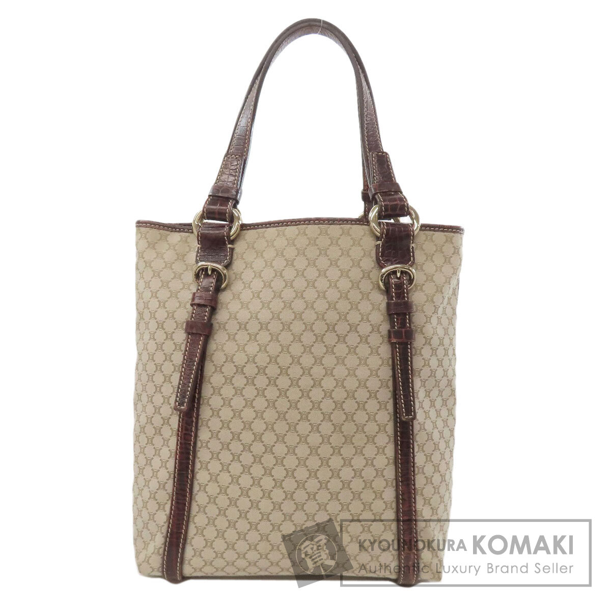 CELINE セリーヌ マカダム トートバッグ キャンバス レディース