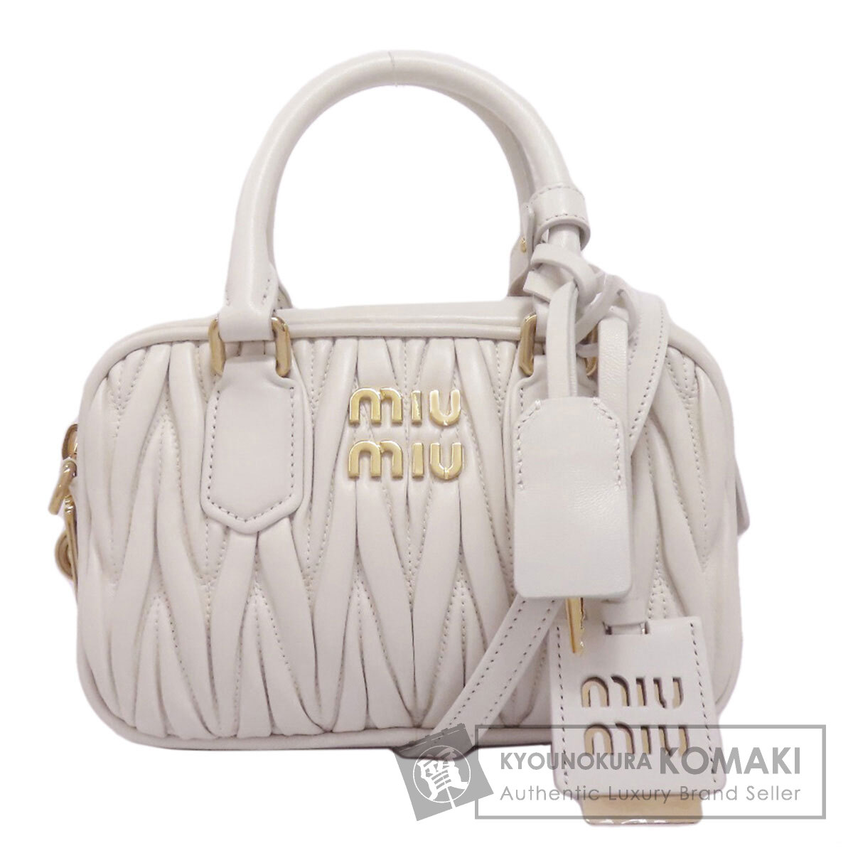 miumiu マテラッセ 2wayハンドバッグ MIUMIU ミュウミュウ マテラッセ 2WAY ハンドバッグ カーフ